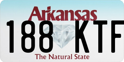 AR license plate 188KTF