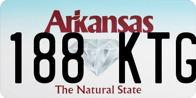 AR license plate 188KTG