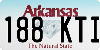 AR license plate 188KTI