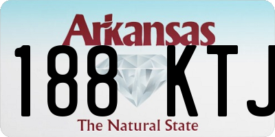 AR license plate 188KTJ