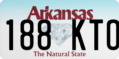 AR license plate 188KTO