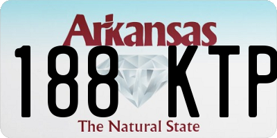 AR license plate 188KTP