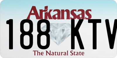 AR license plate 188KTV