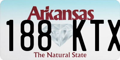 AR license plate 188KTX