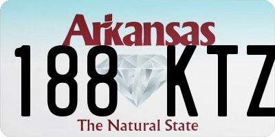 AR license plate 188KTZ