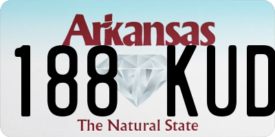 AR license plate 188KUD