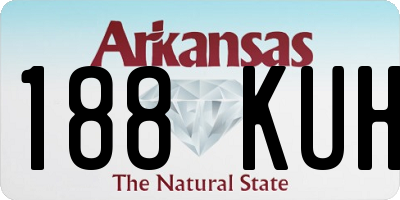 AR license plate 188KUH