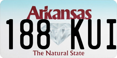 AR license plate 188KUI