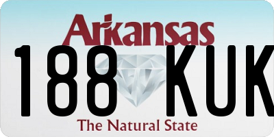 AR license plate 188KUK