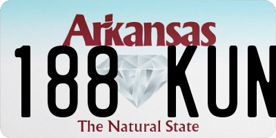 AR license plate 188KUN
