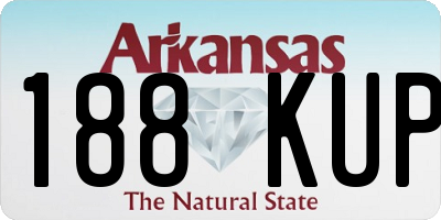 AR license plate 188KUP