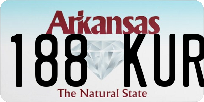AR license plate 188KUR