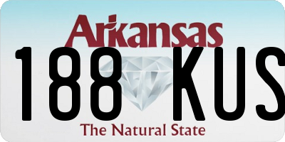 AR license plate 188KUS