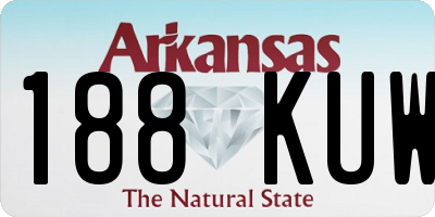 AR license plate 188KUW