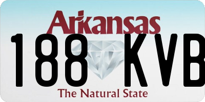 AR license plate 188KVB