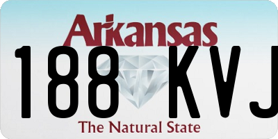 AR license plate 188KVJ