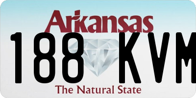 AR license plate 188KVM