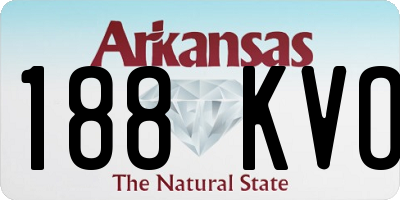 AR license plate 188KVO