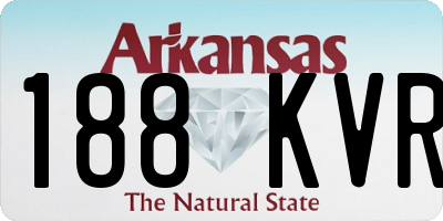AR license plate 188KVR