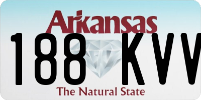 AR license plate 188KVV