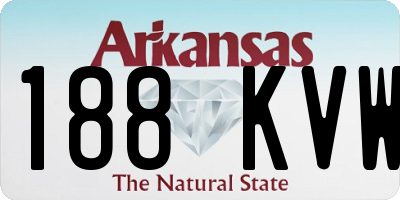 AR license plate 188KVW
