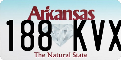 AR license plate 188KVX