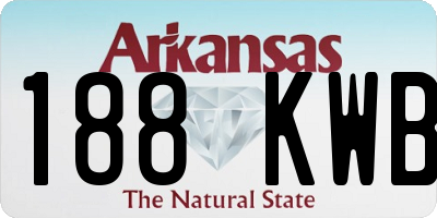 AR license plate 188KWB