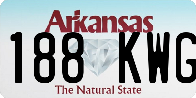 AR license plate 188KWG