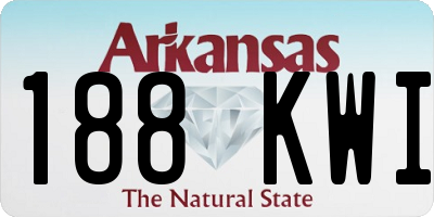 AR license plate 188KWI