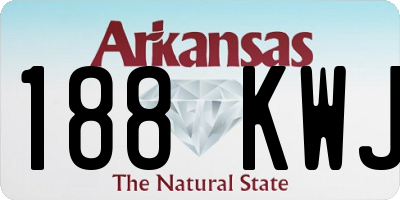AR license plate 188KWJ