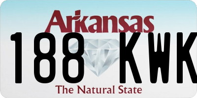 AR license plate 188KWK