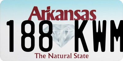 AR license plate 188KWM
