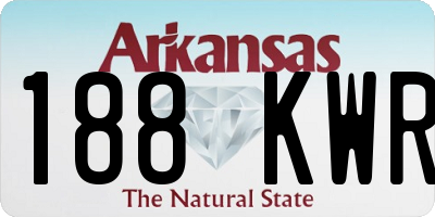 AR license plate 188KWR