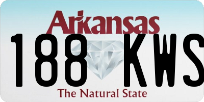 AR license plate 188KWS