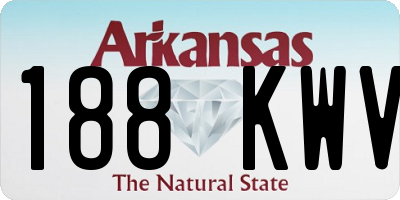 AR license plate 188KWV