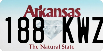 AR license plate 188KWZ