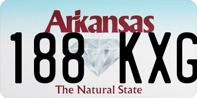 AR license plate 188KXG