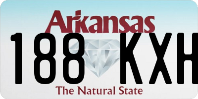 AR license plate 188KXH