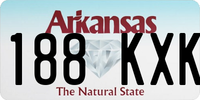AR license plate 188KXK
