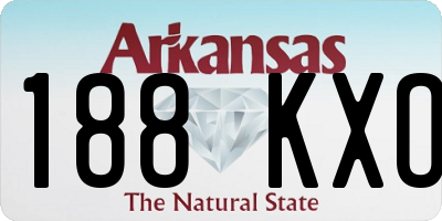 AR license plate 188KXO