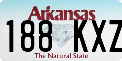 AR license plate 188KXZ