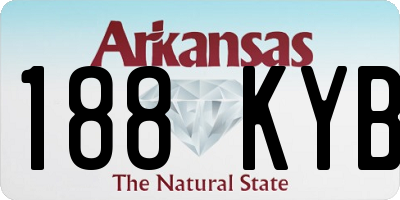 AR license plate 188KYB