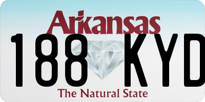 AR license plate 188KYD