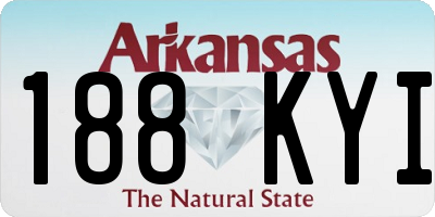 AR license plate 188KYI