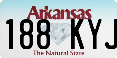 AR license plate 188KYJ