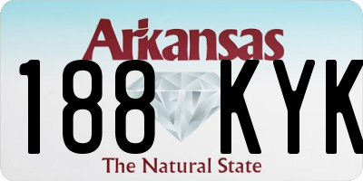 AR license plate 188KYK