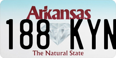 AR license plate 188KYN