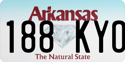 AR license plate 188KYO