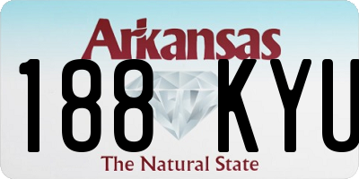 AR license plate 188KYU