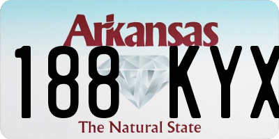 AR license plate 188KYX